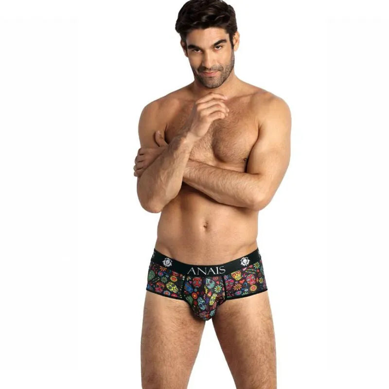 Culotte Mexico Anais Men, slip sportif en polyamide élasthanne, ajustement parfait, jambes courtes, lingerie sexy.