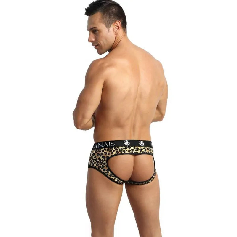 Bikini jock homme imprimé animalier en microfibre MERCURE, bande élastique, confort optimal, Anais Apparel.