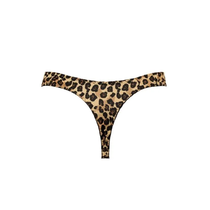 String homme imprimé animal, microfibre douce, bande élastique, Anais Men, confort et style, lingerie sexy.