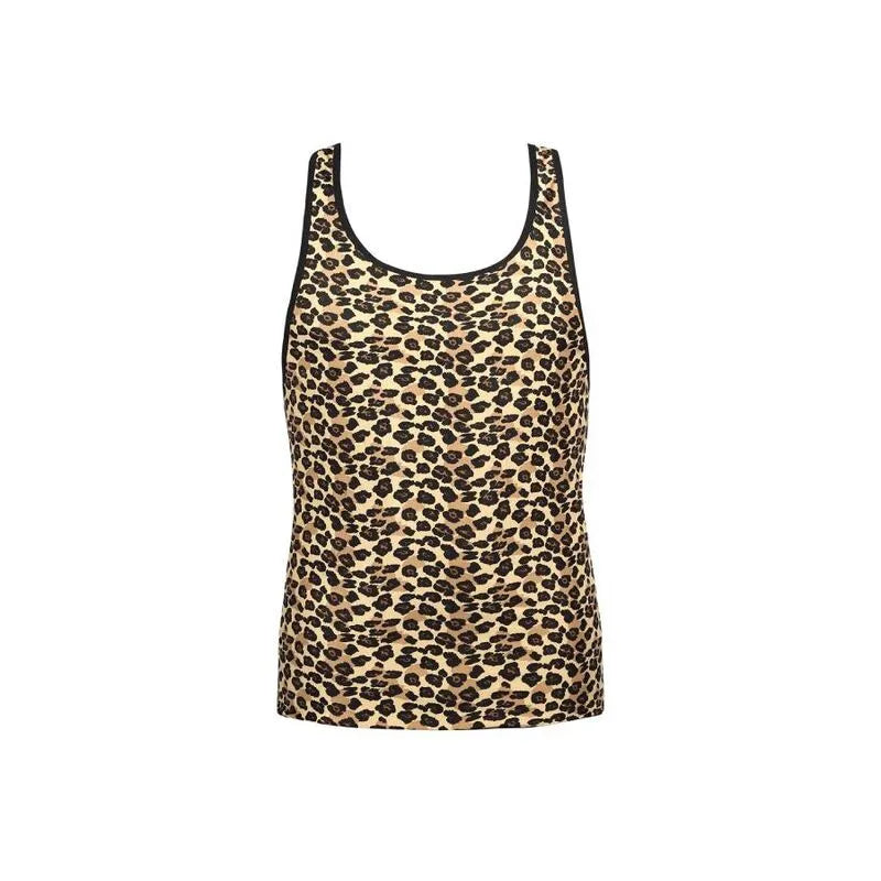 Débardeur homme imprimé animal, microfibre douce, bande élastique, Anais Mercury Top, confort et style sexy.