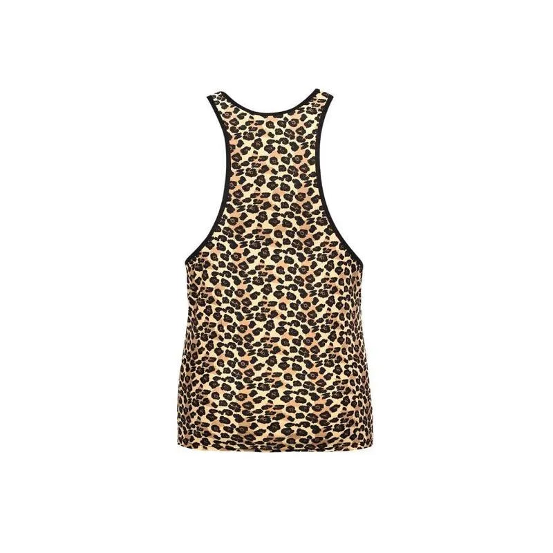 Débardeur homme imprimé animal, microfibre douce, bande élastique noire, Anais Mercury Top, lingerie sexy et confortable.