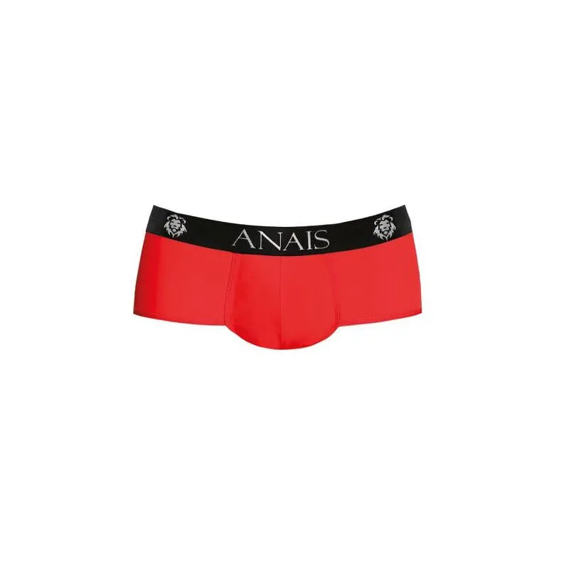 Slip rouge Anais Men Soul Brief, microfibre douce, bordure noire, coupe sportive, ajustement parfait.