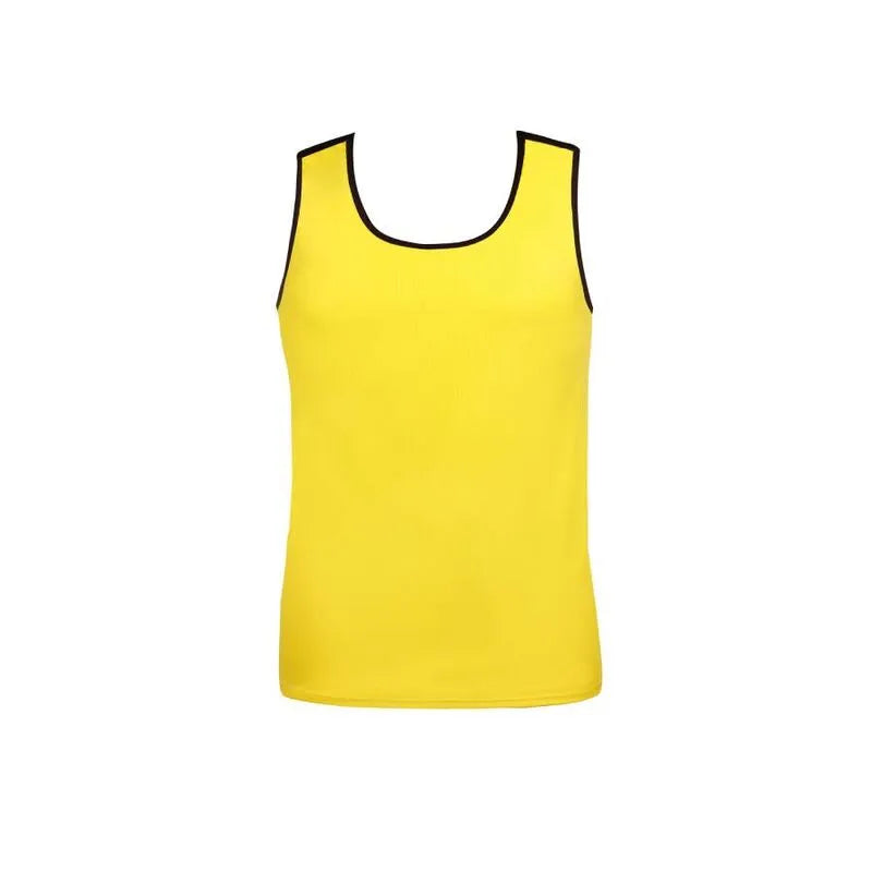 Débardeur Tokyo jaune sans manches, ajustement parfait, bordures contrastées, en modal doux pour homme par Anais.
