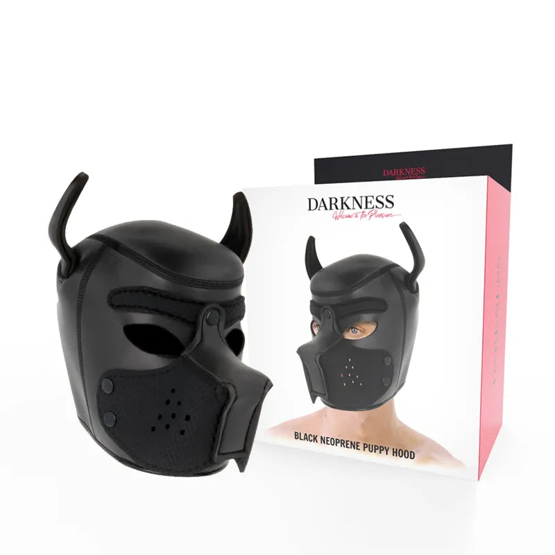 Darkness Bondage Darkness - Masque Pour Chien En Néoprène Avec Museau Amovible