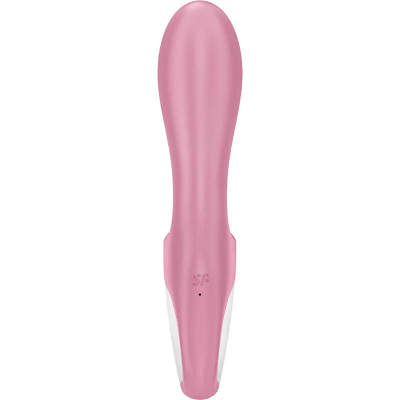 Vibromasseur gonflable double stimulation Satisfyer Air Pump Bunny 2 rose silicone doux stimulation clitoridienne G-spot multi-vibrations sextoy femme couple