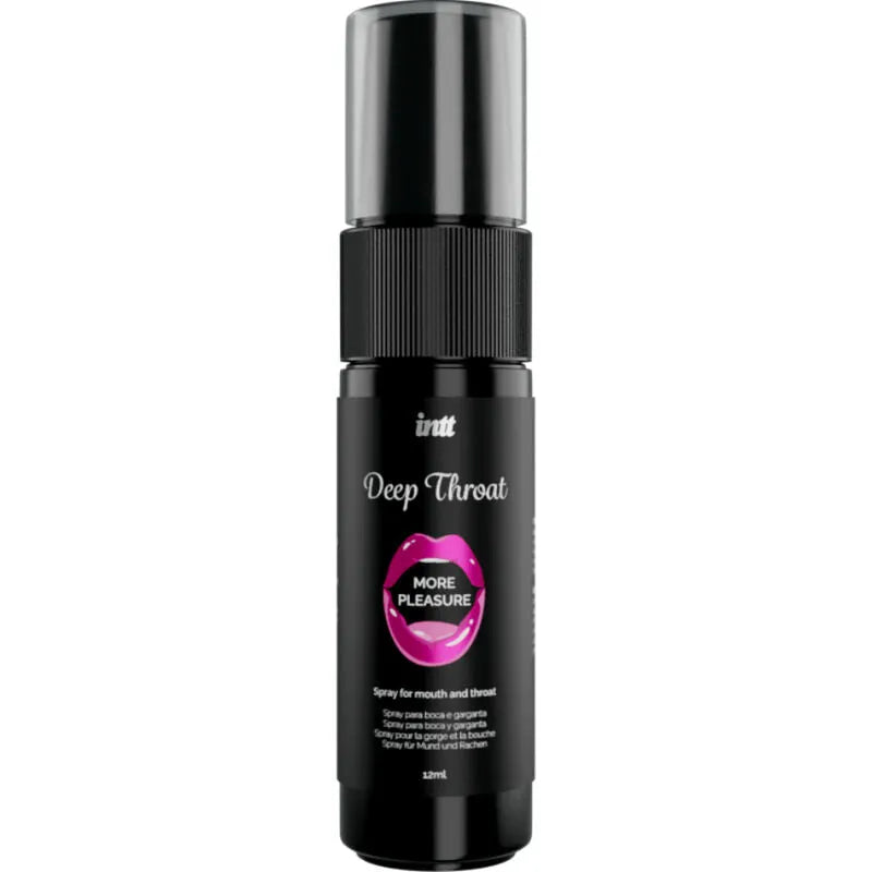 Spray rafraîchissant oral menthe fraîche effet picotement Deep Throat INTT 12ml sextoy erotico arome intense
