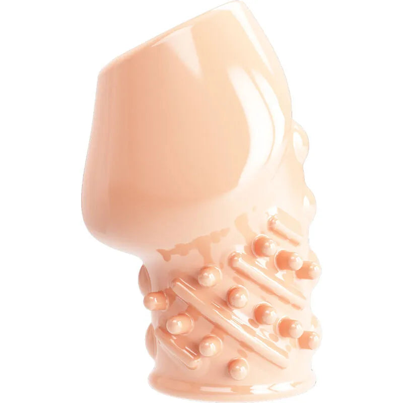 manchon pénien renforçant retard éjaculation TPR extensible couleur chair étanche