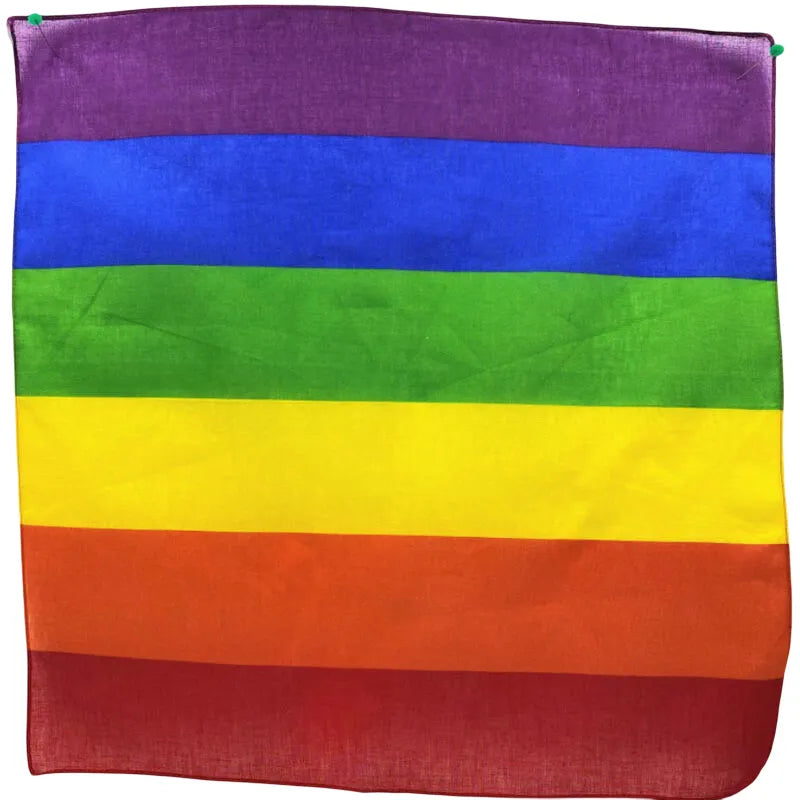 Foulard nylon drapeau gay LGBT+ écharpe 50x50 cm