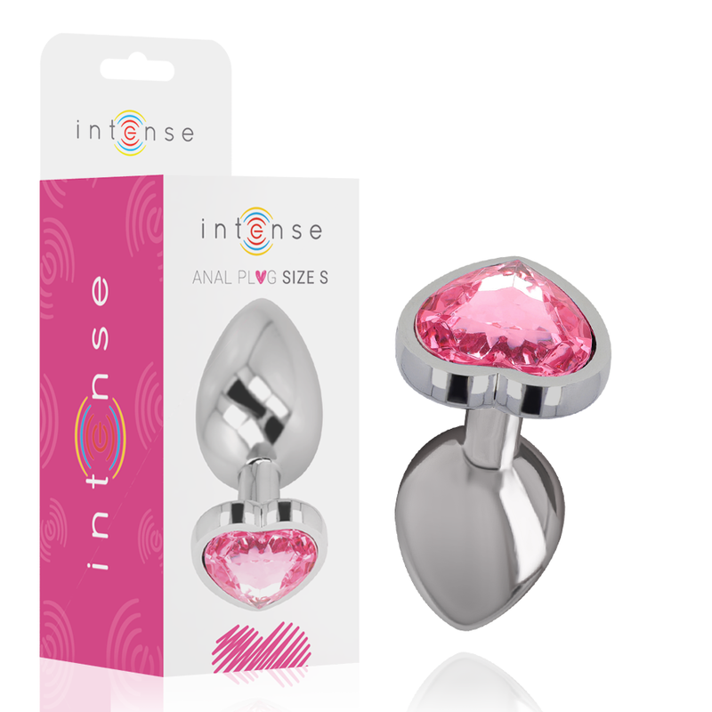 Intense Anal Toys Intense - Plug Anal En Métal Aluminium Coeur Rose Taille
