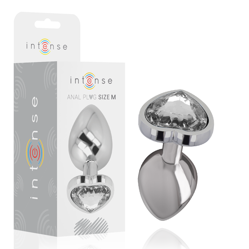 Intense Anal Toys Intense - Plug Anal Métal Aluminium Coeur Blanc Taille