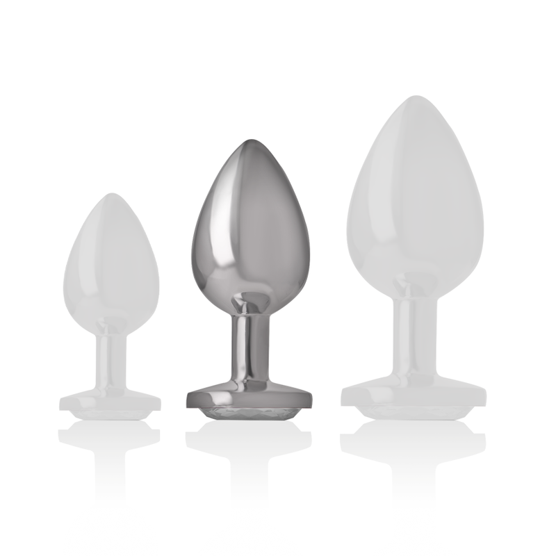 Intense Anal Toys Intense - Plug Anal Métal Aluminium Coeur Blanc Taille