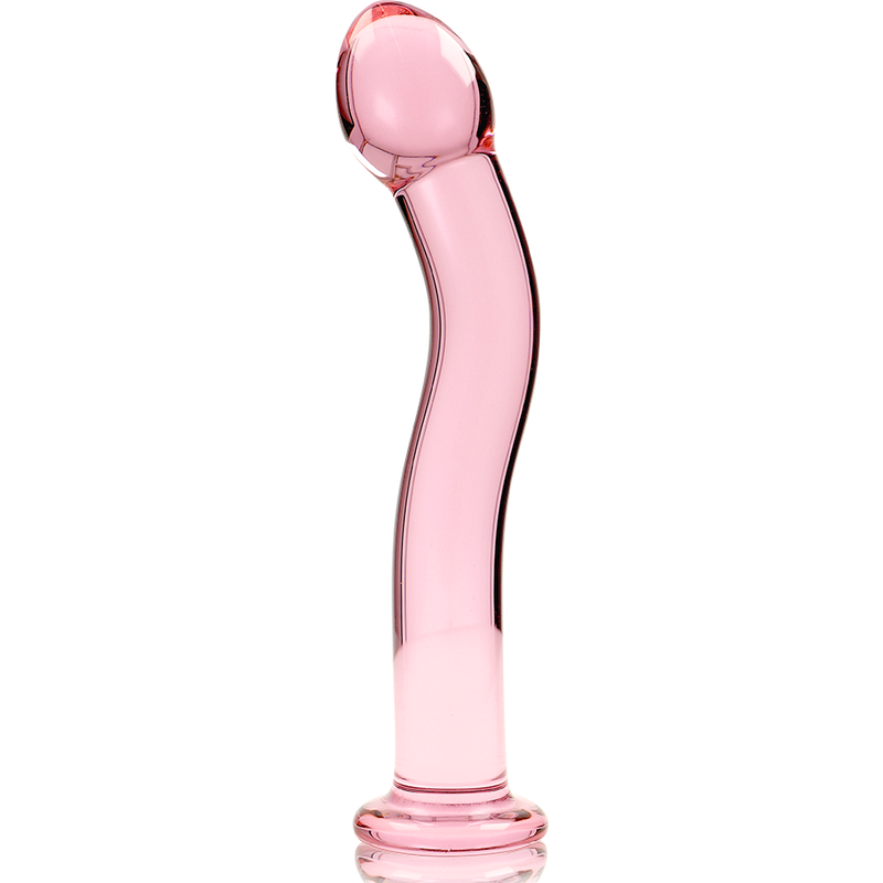 Nebula Series By Ibiza - Modèle 18 Gode En Verre Borosilicate Rose 18.5 Cm -O- 3.5 Cm