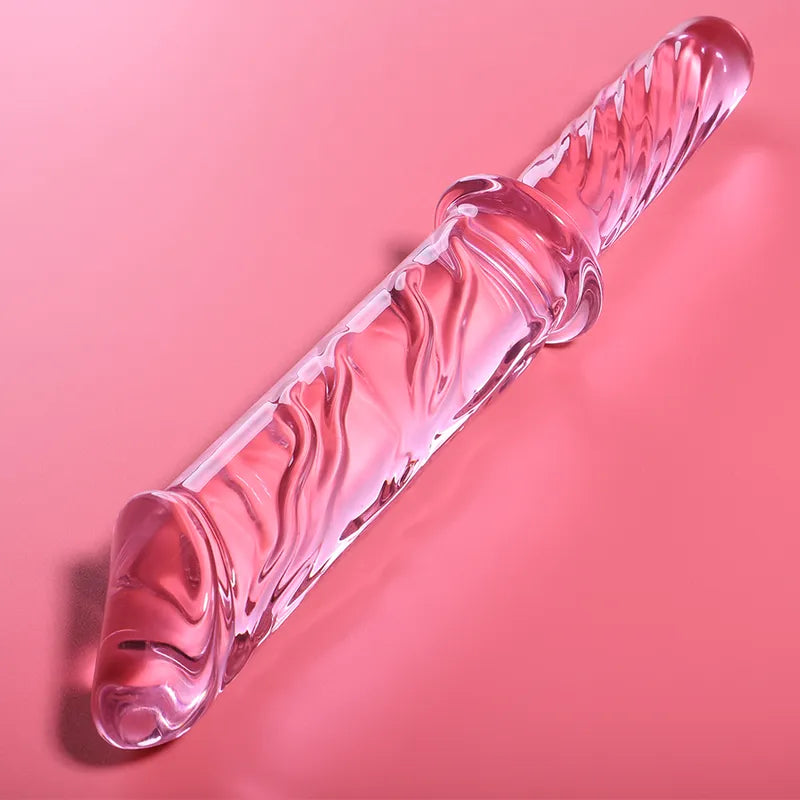 Plug anal en verre borosilicate design spiralé pour une stimulation intense sécurité intimité sextoy élégant pour adultes