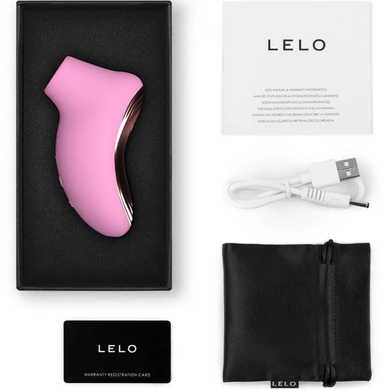 Masseur de clitoris sonique de voyage Lelo Sona 2 Rose, design élégant, stimulation ciblée, silicone hypoallergénique, rechargeable USB, multi-vitesses, discrétion, couple, plaisir intime