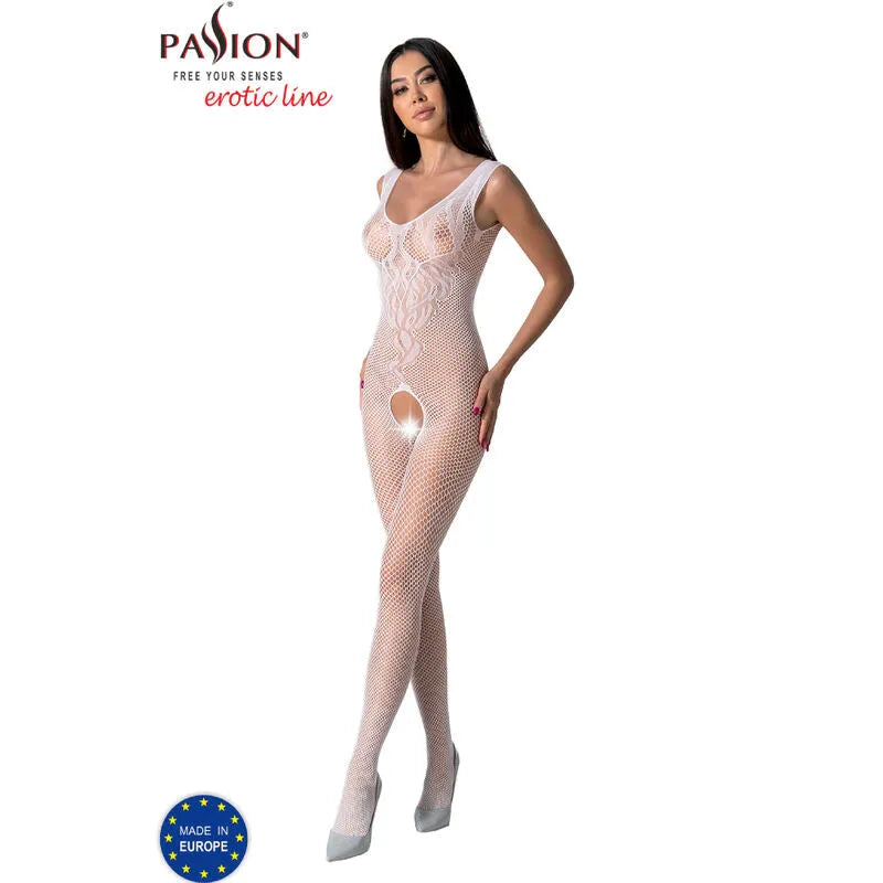 PASSION - BS098 BODYSTOCKING BLANC