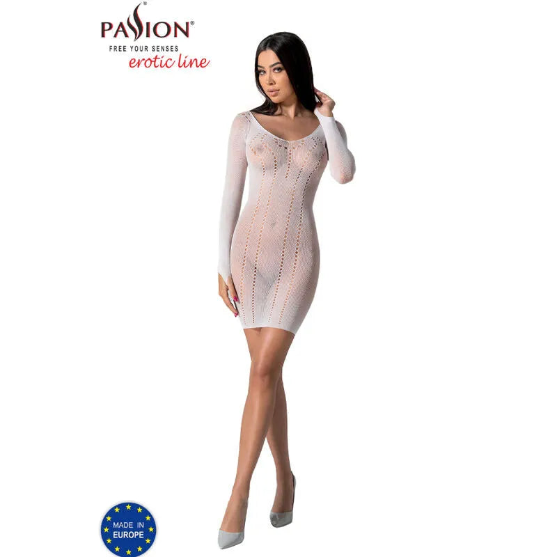 PASSION - BS101 BODYSTOCKING BLANC
