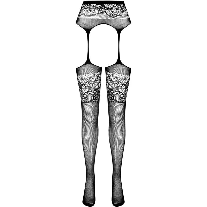 PASSION - S029 COLLANT NOIR AVEC JARRETIÈRE