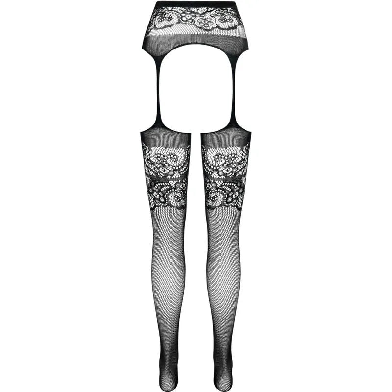 PASSION - S029 COLLANT NOIR AVEC JARRETIÈRE