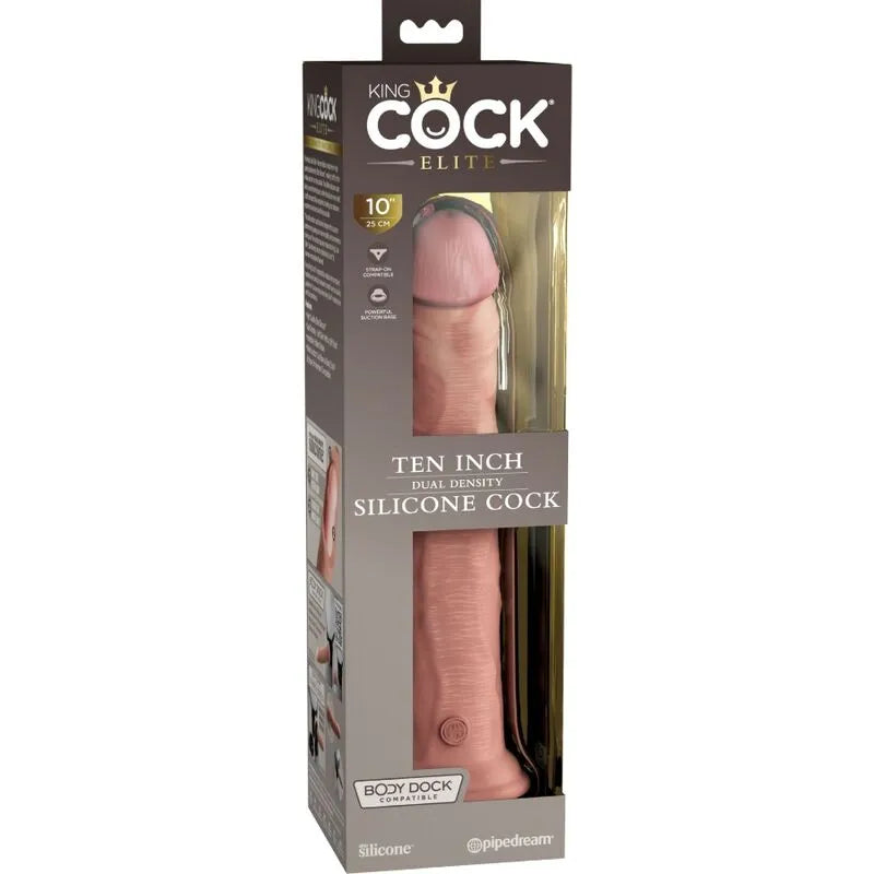 Gode réaliste en silicone King Cock Elite double densité ventouse fixation mains libres plaisir intense sextoy erotik
