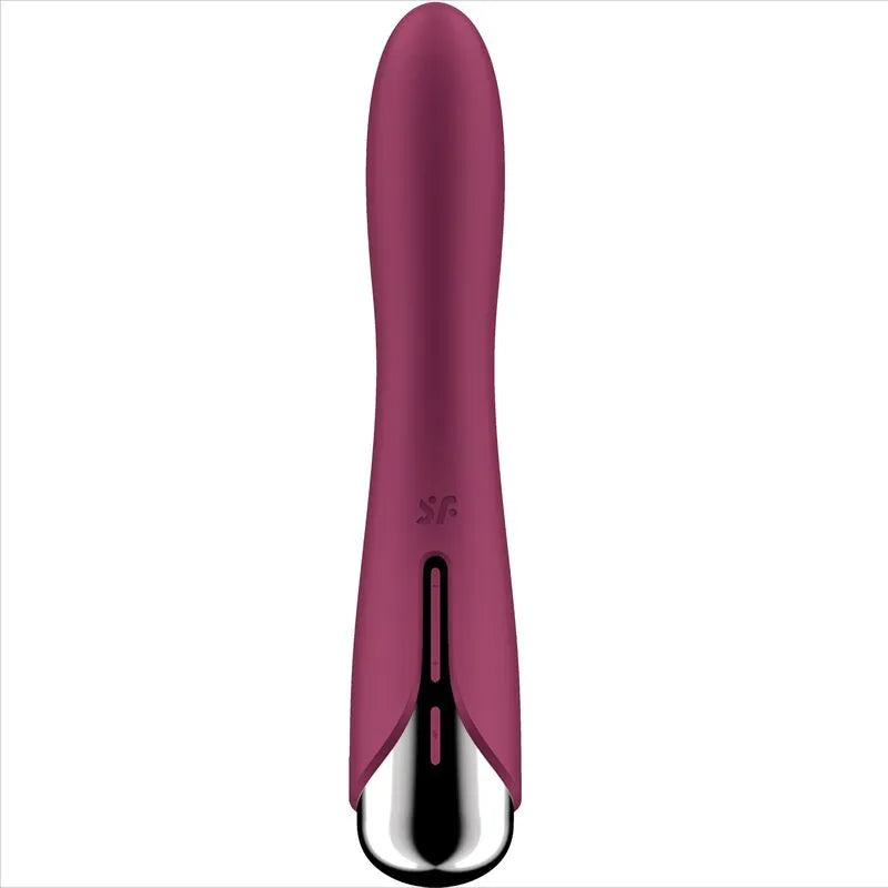 Vibromasseur rotatif pour G-spot Satisfyer Spinning Vibe 1 stimulation intense silicone médical grade hypoallergénique rechargeable silence discret rouge