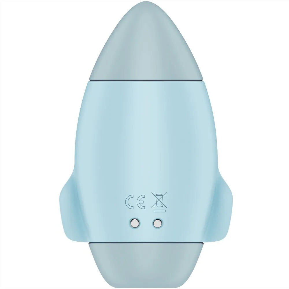 Satisfyer Mission Control bleu petit vibromasseur double impulsion stimulation clitoridienne plaisir personnel silicone médical grade bien-être intime orgasmes intenses