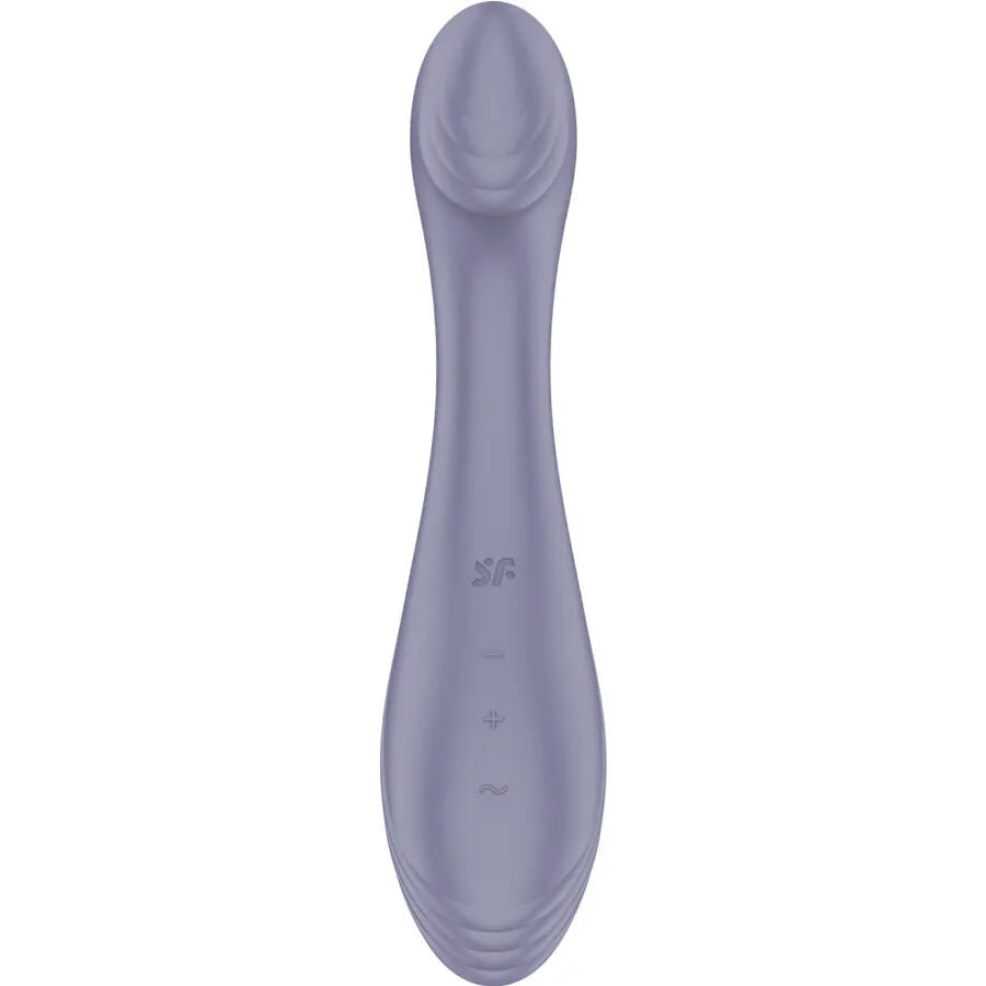 Satisfyer G-Force Stimulateur Vibrateur G-Spot Silicone Rechargeable Design Ergonomique Plaisir Intensifié Violet