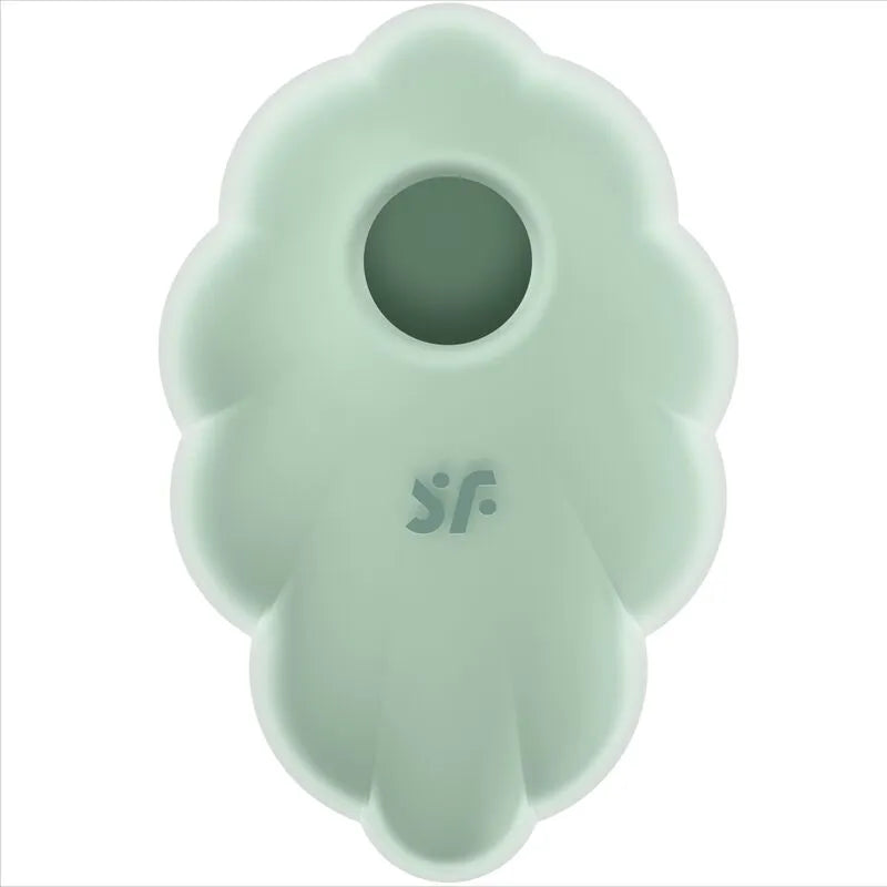 Vibromasseur Satisfyer Cloud Dancer Air Pulse Vert Silicone Doux Design Nuage Romantique Intimité Sécurité Discrétion Femme Couple