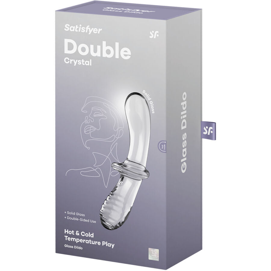 Satisfyer - Gode Double Cristal Transparent