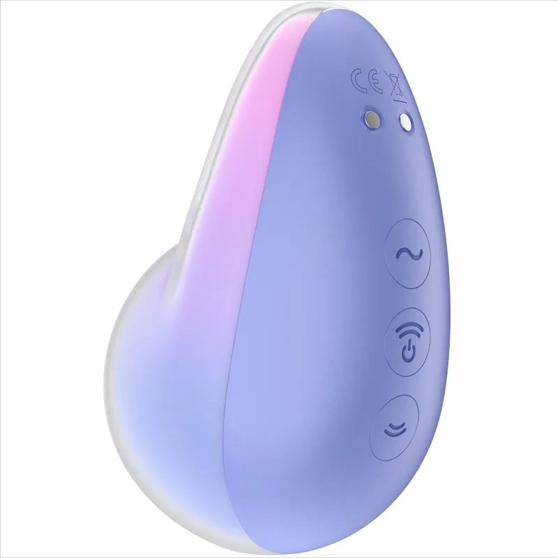 Vibromasseur sans contact Satisfyer Pixie Dust Lilas Air Plus stimulation clitoridienne innovante 11 programmes pression 12 vibrations silicone médicaux sécurisé discrétion