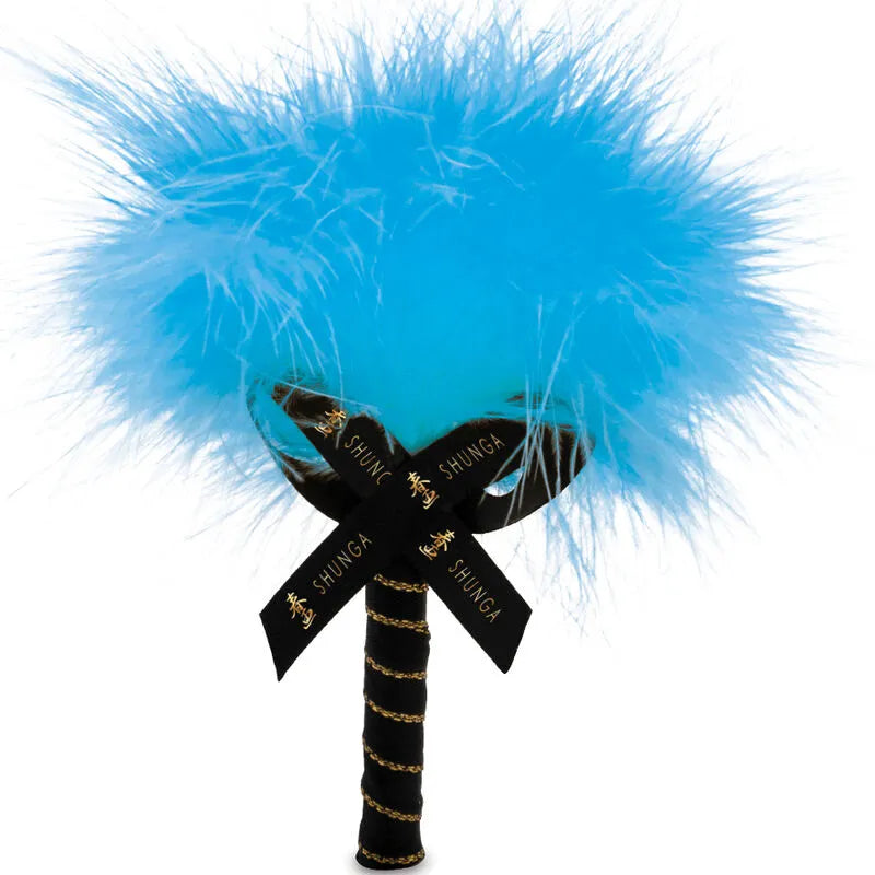 Shunga - Kit Poudre Massage Comestible Noix Coco Design Artisanal Plumeau Caresses Sensuelles Intime