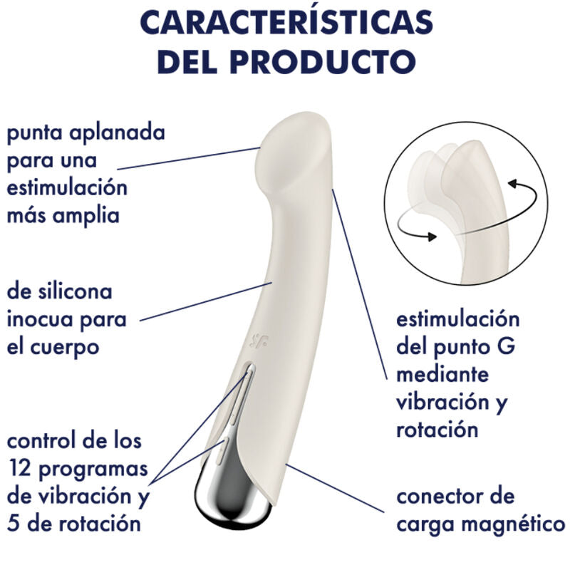 Satisfyer - Spinning G-Sport 1 Vibrateur Rotator Beige