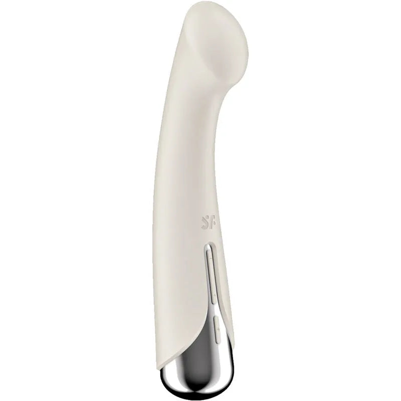 Vibromasseur rotateur Satisfyer Spinning G-Spot 1 stimulation point G silicone hypoallergénique multi-vitesses commandes intégrées design moderne sextoy discret