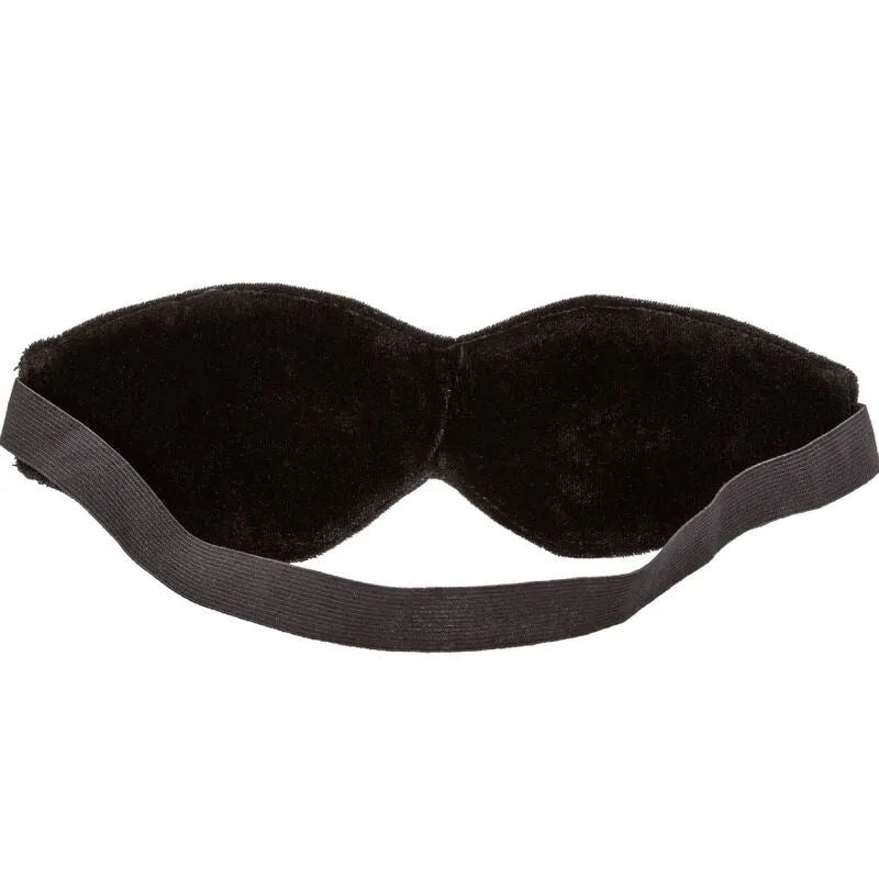 Masque pour les yeux noir en strass, doublure douce, design incurvé, idéal pour jeux sensoriels et sommeil profond.