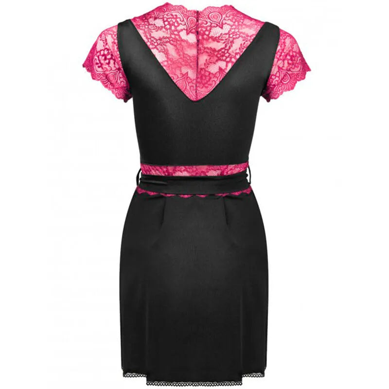 LIVCO CORSETTI FASHION - ROBE DE CHAMBRE + CULOTTE KUMIKO LC 90428 NOIR