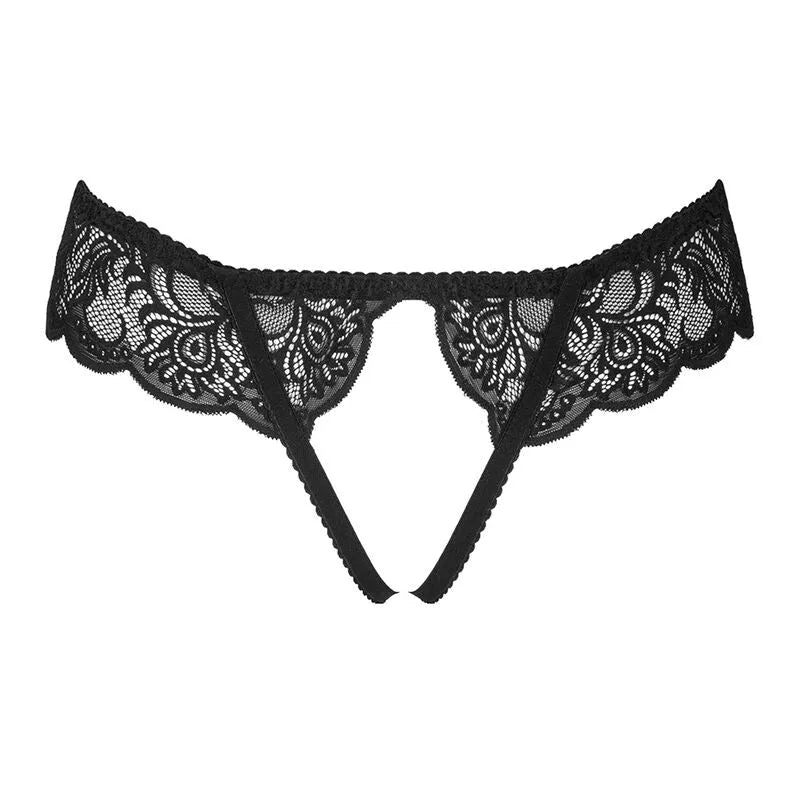 LIVCO CORSETTI FASHION - LOVE STORY LC 90679 CULOTTE CROTCHLESS NOIR