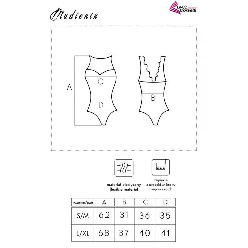 LIVCO CORSETTI FASHION - MUDIENIN LC 90654 BODY NOIR
