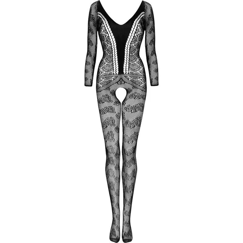 LIVCO CORSETTI FASHION - CORDILL LC 17358 BODYSTOCKING CROCHLESS NOIR