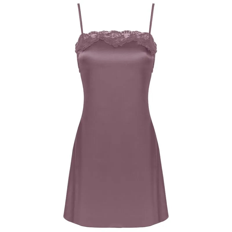 LIVCO CORSETTI FASHION - JACQUELINE LC 90249 ROBE DE CHAMBRE + CHEMISE + CULOTTE VIOLET