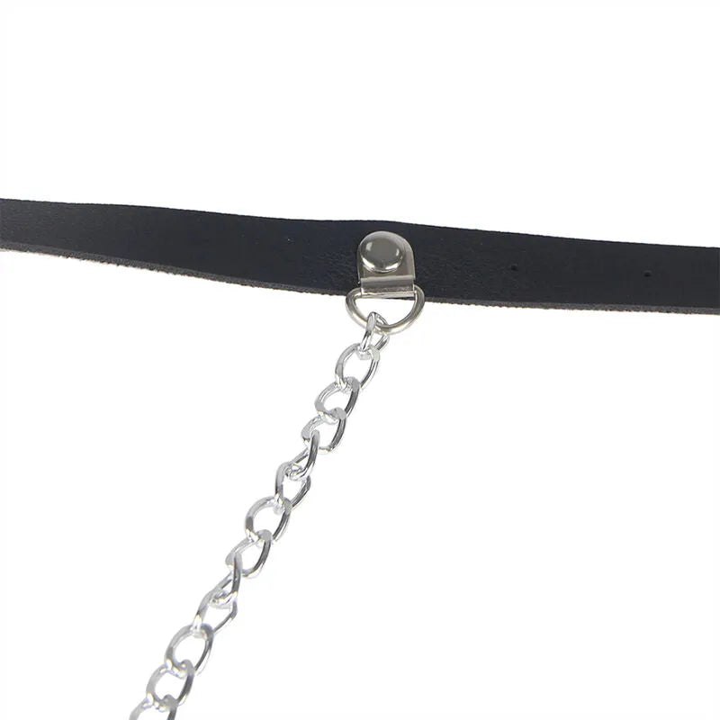 SUBBLIME - HARNAIS CEINTURE CUIR NOIR