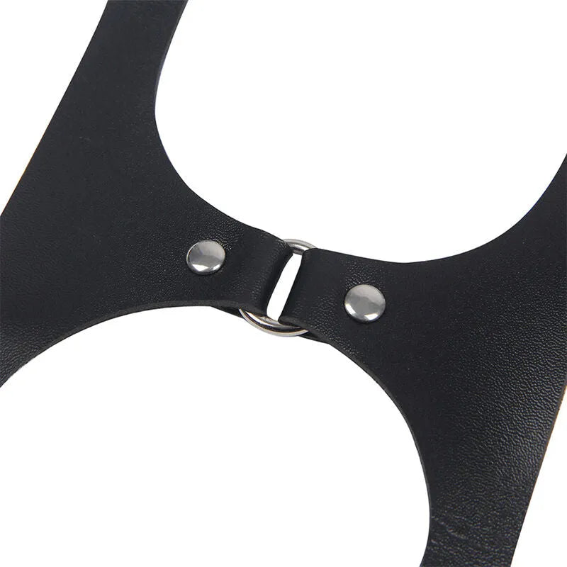 SUBBLIME - HARNAIS COMPLET AVEC BOUCLES EN CUIR NOIR