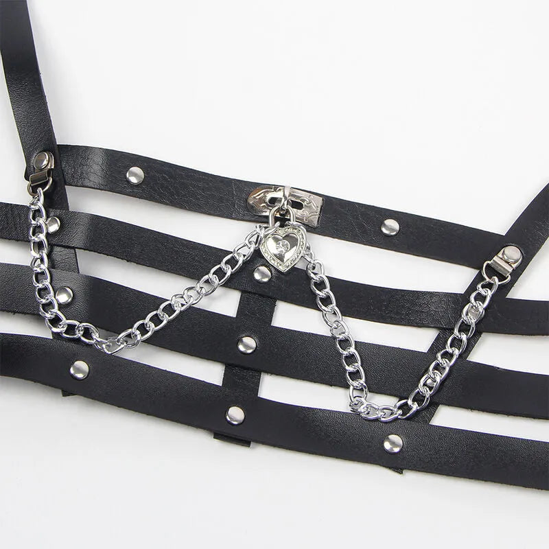 SUBBLIME - HARNAIS CORSET AVEC CHAÎNE DÉTAIL