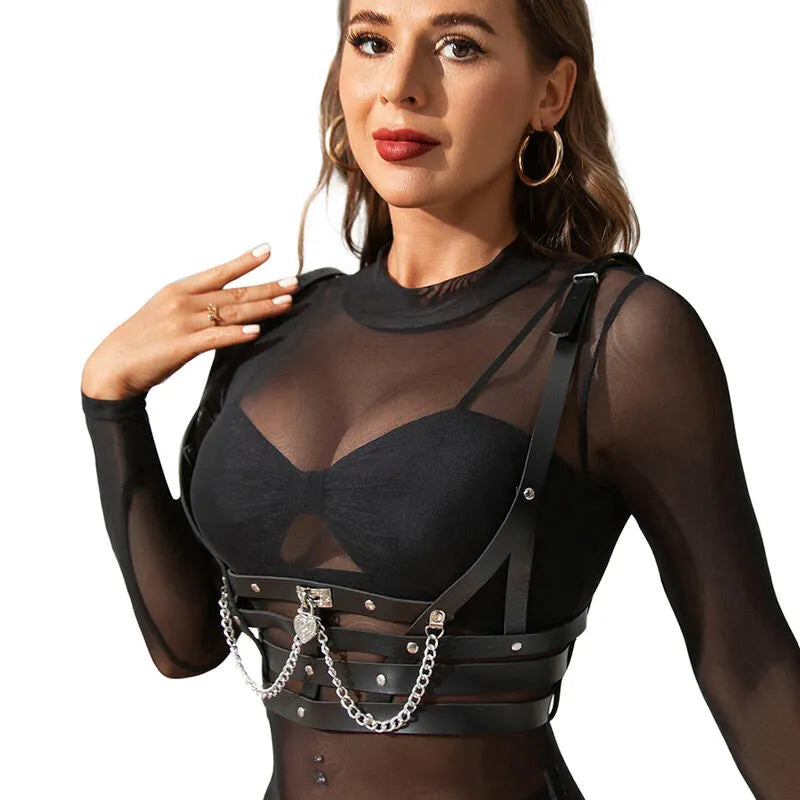 SUBBLIME - HARNAIS CORSET AVEC CHAÎNE DÉTAIL