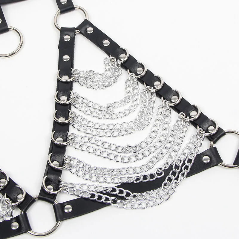 SUBBLIME - SOUTIEN-GORGE HARNAIS ET COLLIER AVEC CHAÎNE