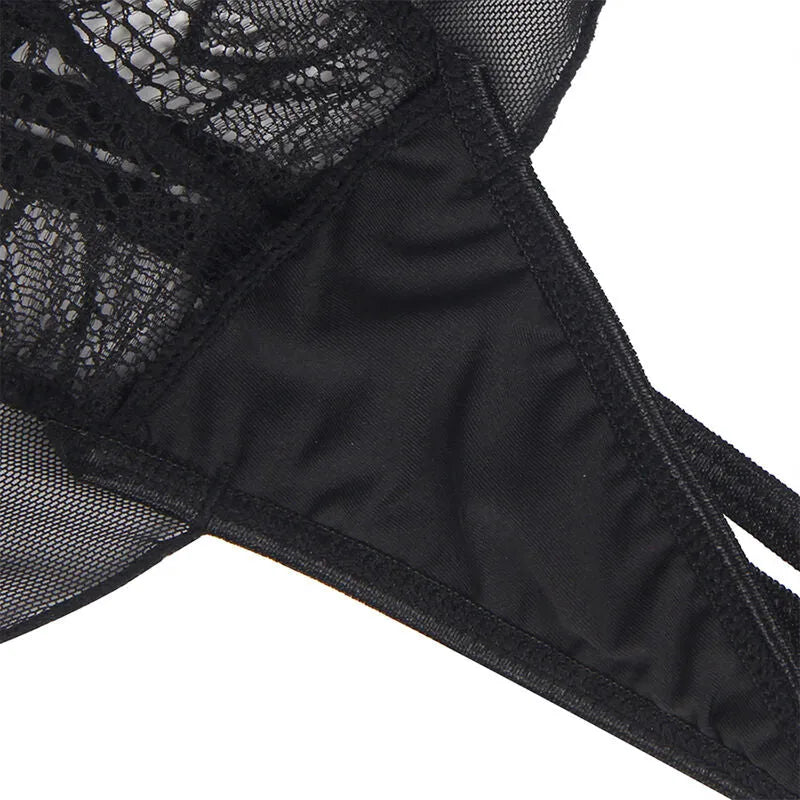 lingerie sexy dentelle noire dos nu matière confortable pour femmes séduisantes