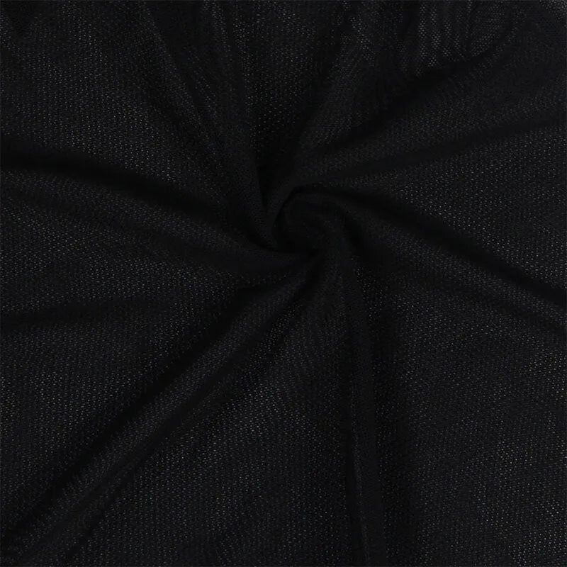 SUBBLIME - TISSU TULLE BABYDOLL AVEC DENTELLE ET DÉTAIL FLEUR NOIR