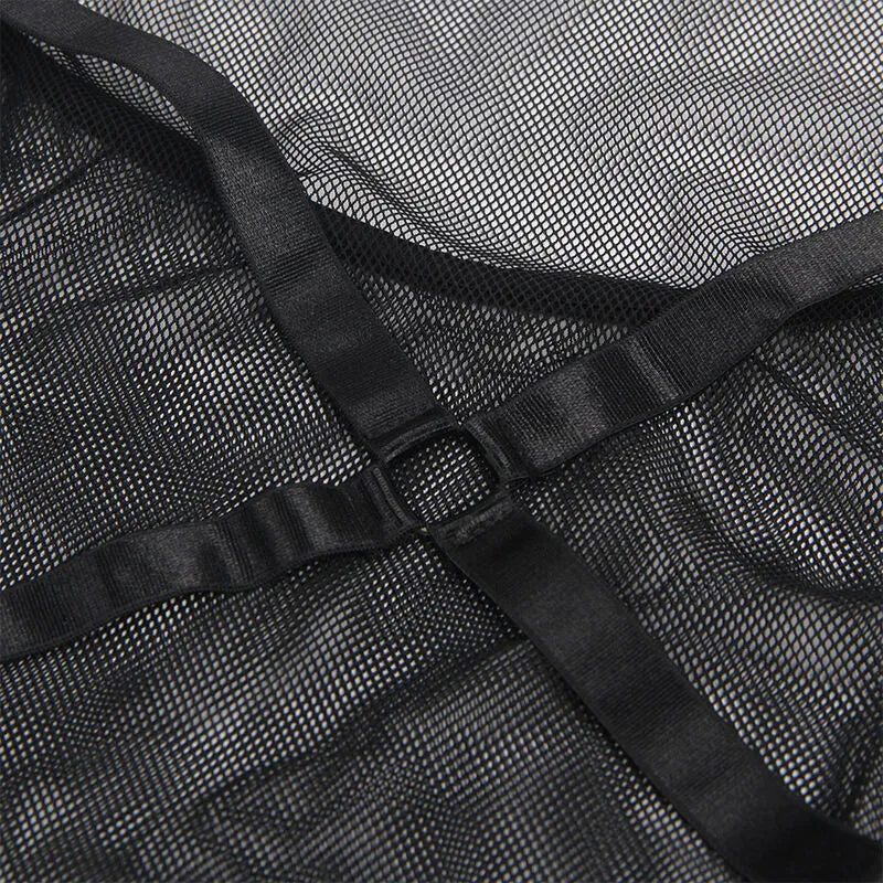 SUBLLIME - ROBE TRANSPARENTE COL DOS NOIR