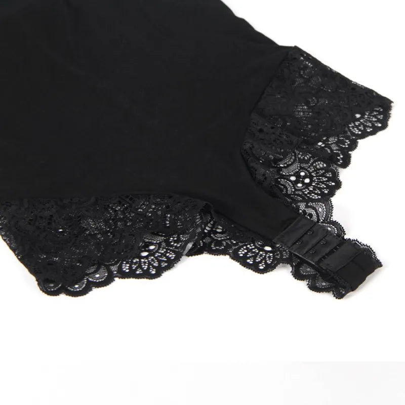 SUBBLIME - TEDDY DÉTAIL DENTELLE FLORALE NOIR