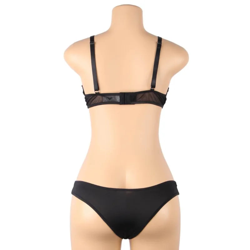 SUBBLIME - ENSEMBLE DEUX PIÈCES DE SOUTIEN-GORGE TRANSPARENT ET BANDES