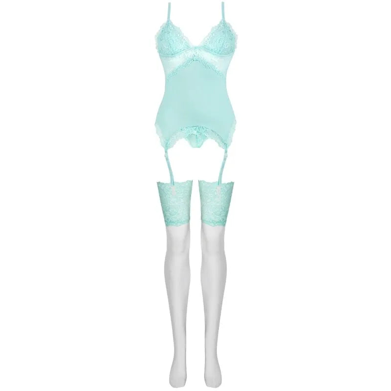 LIVCO CORSETTI FASHION - PERSINNE MIT EMPORIO ENSEMBLE CORSET + CULOTTE + BAS