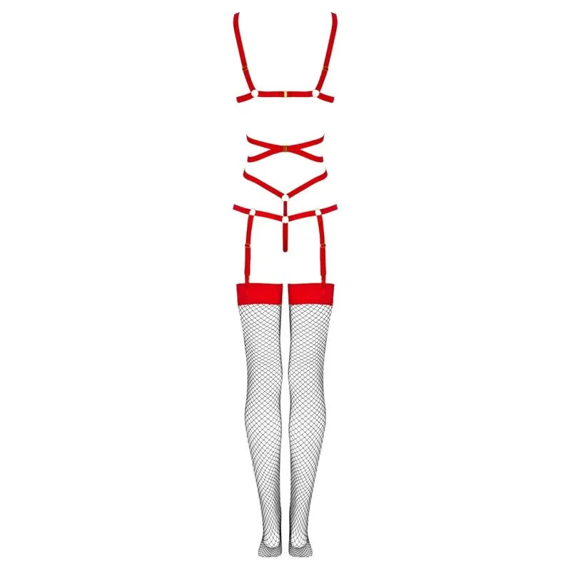 LIVCO CORSETTI FASHION - THIARA LC 20213 ENSEMBLE CORPS + BAS ROUGE